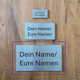 personalisierte Spendentafel groß