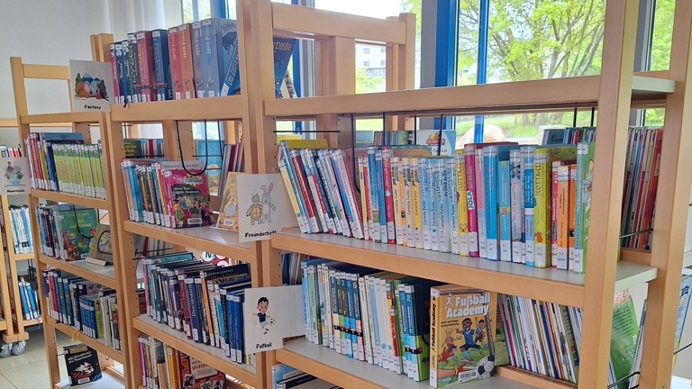 Neue Bücher für die Schulbibliothek der Grundschule an der Lahnaue