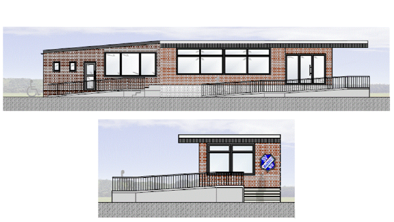 Barrierefreie Rampenanlagen für das Vereinsheim des SVV