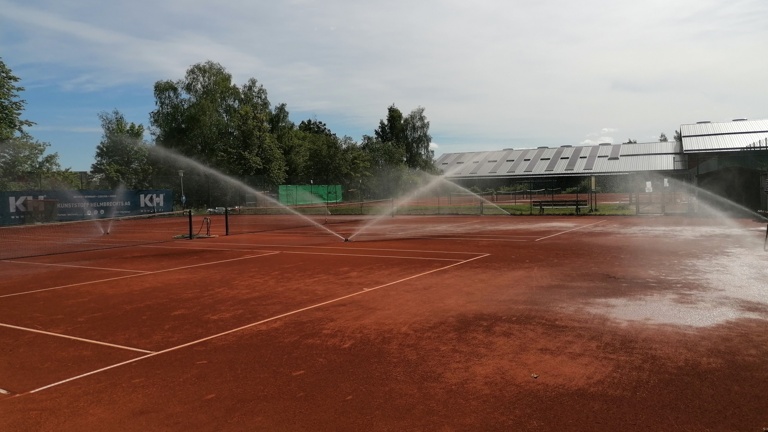 Neue Pumpe für Berieselungsanlage der Tennisplätze am Untreusee