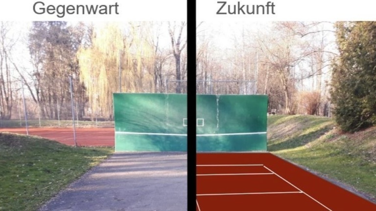 Erneuerung des Bodens vor der Tenniswand – Gemeinsam mehr erreichen!!