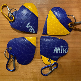 Schlüsselanhänger Upcycling aus Mikasa Volleyball