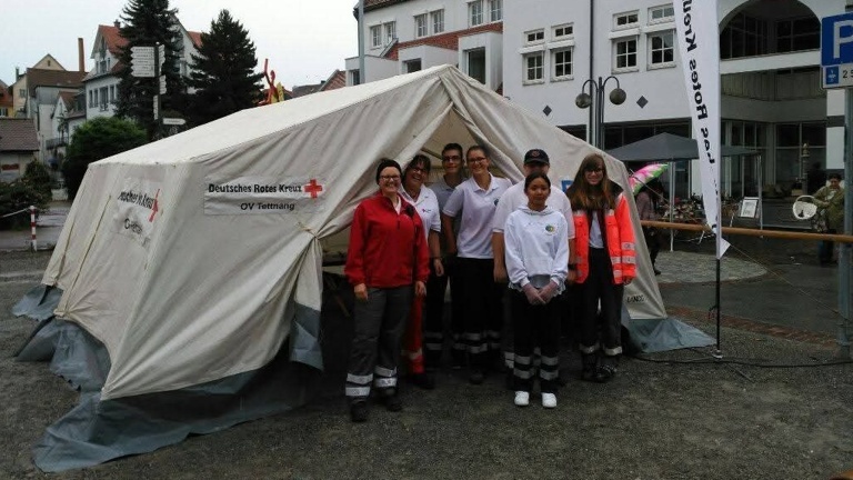 Neues Sanitätszelt DRK Tettnang