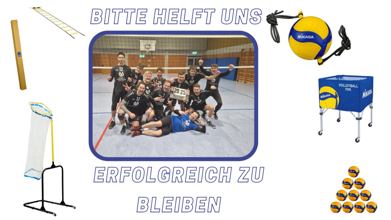 Trainingsausrüstung für die Volleyballabteilung des TSV Münnerstadt