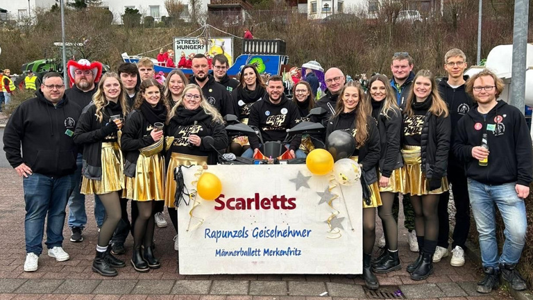 Faschingswagen für die Merkenfritzer Tanzgruppen