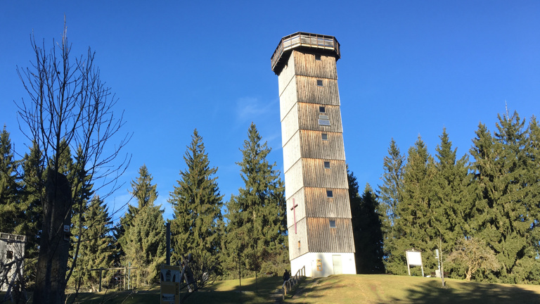 Schwarzer Grat Turm Sanierung und Fernrohr