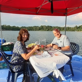 Candle-Light-Dinner auf dem Silbersee